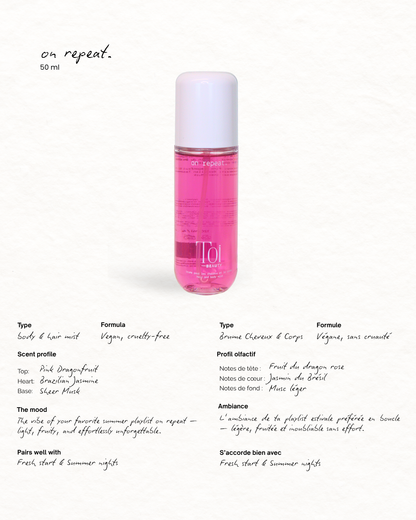 Summer Inspired Hair and Body Spray Mist