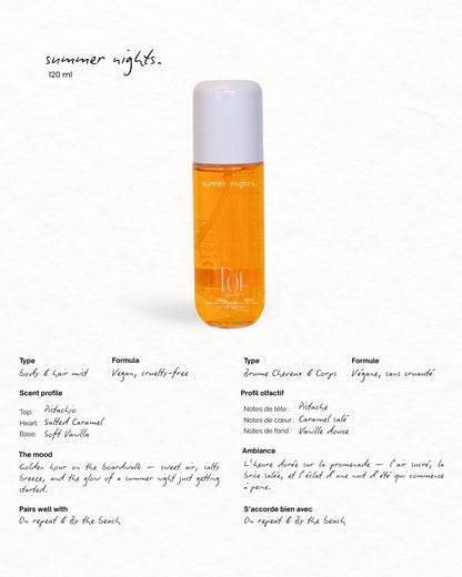 Summer Inspired Hair and Body Spray Mist