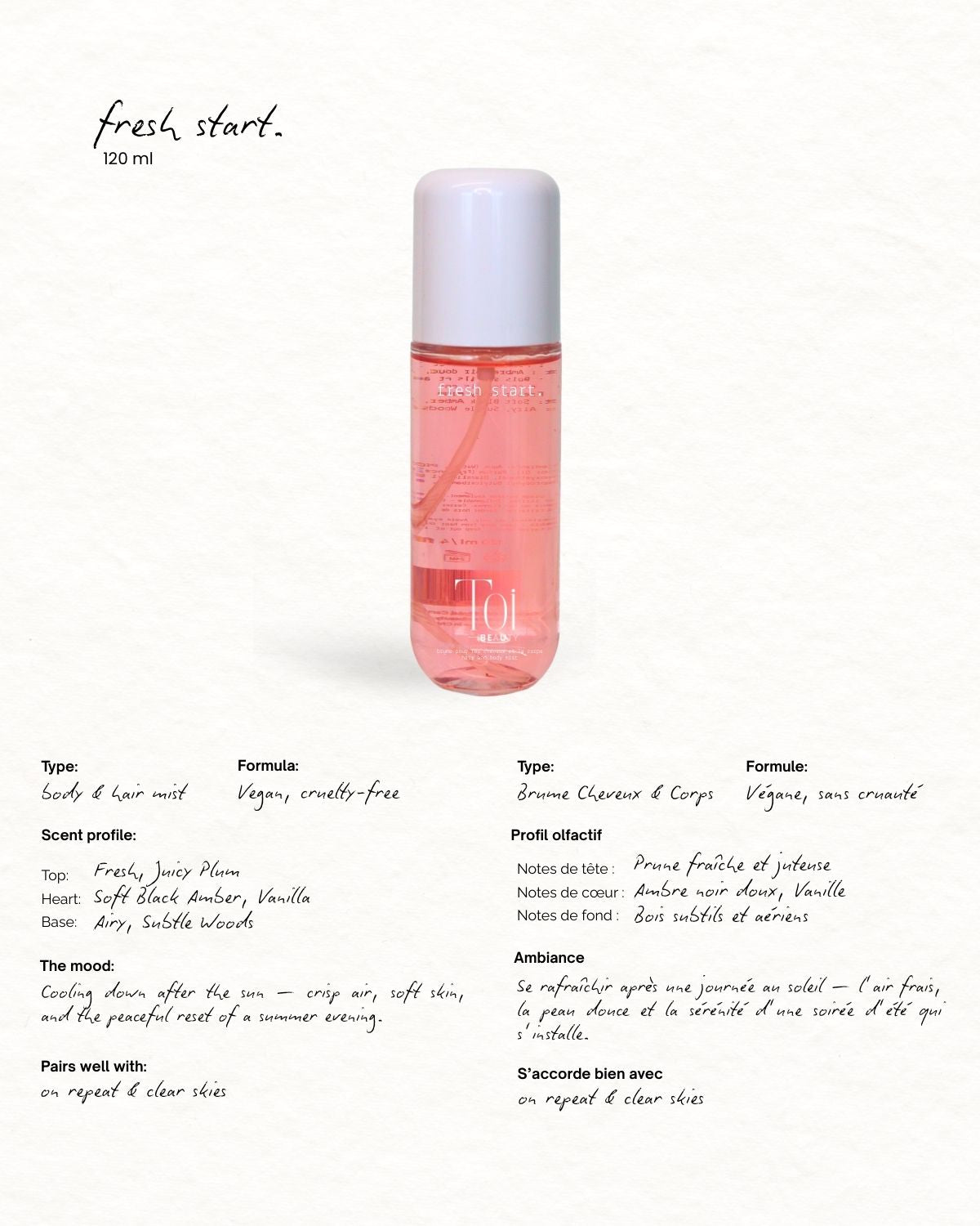 Summer Inspired Hair and Body Spray Mist