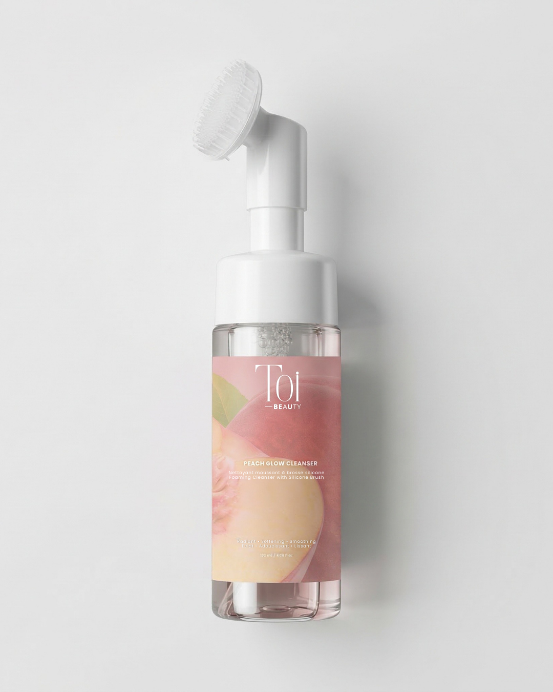 Nettoyant moussant avec brosse en silicone