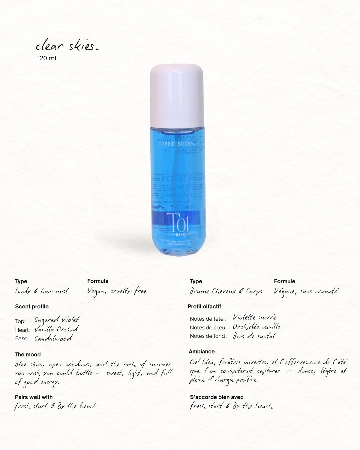 Summer Inspired Hair and Body Spray Mist