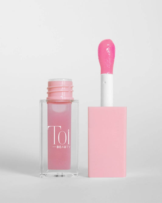 Tinted lip oil in clear packaging for everyday wear. Color Bliss